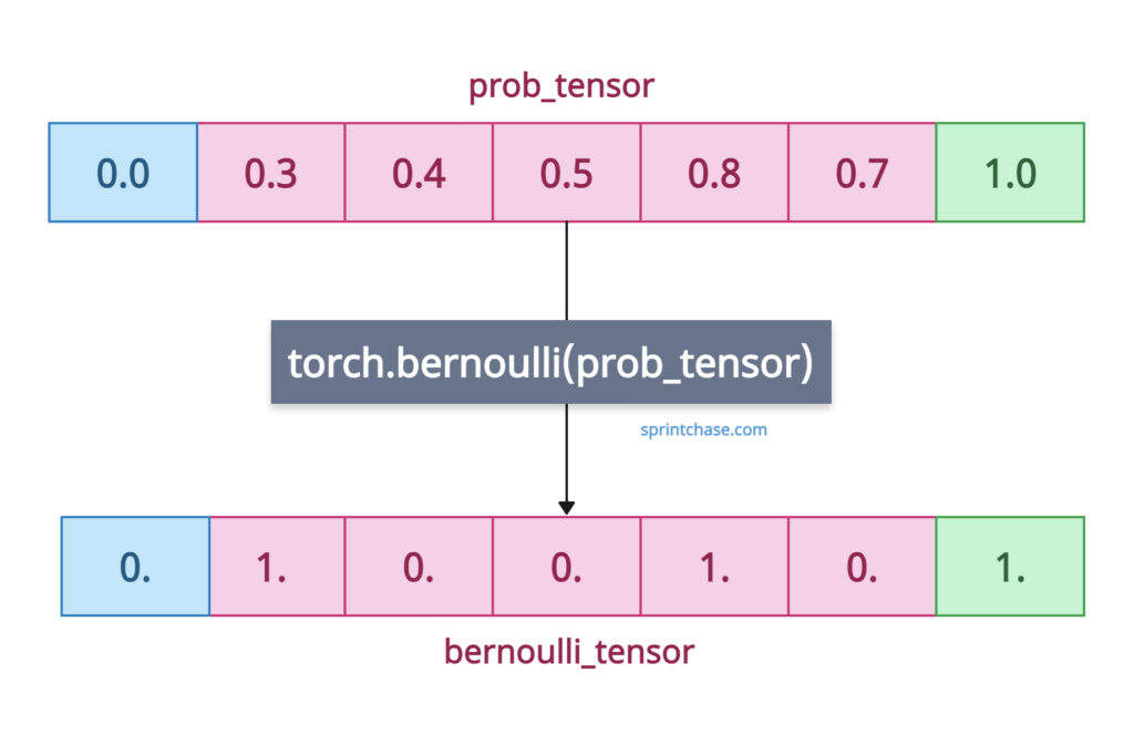 torch.bernoulli() method