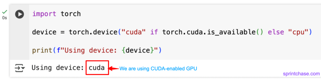 Checking CUDA availability using PyTorch
