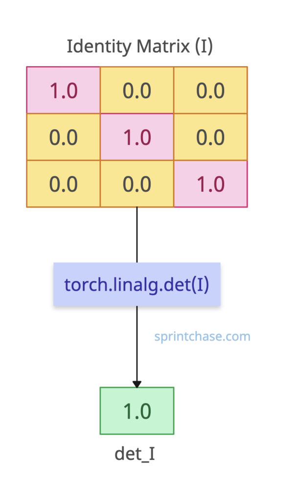 Identity Matrix of determinant