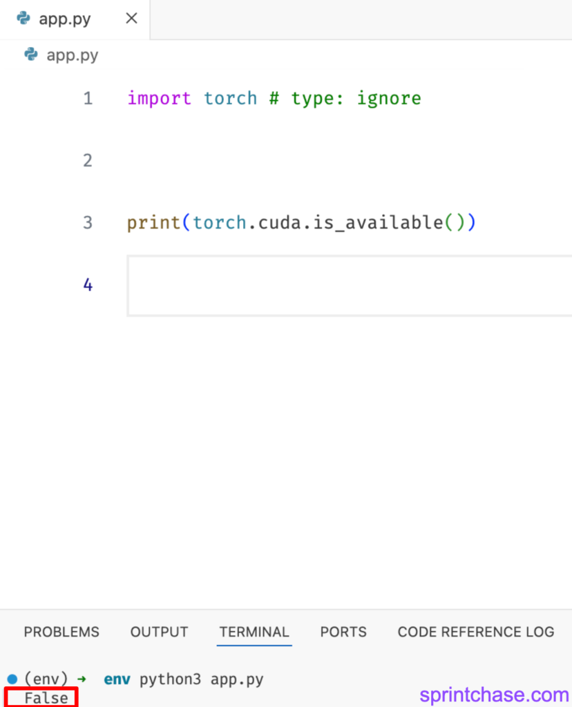 torch.cuda.is_available() returns False
