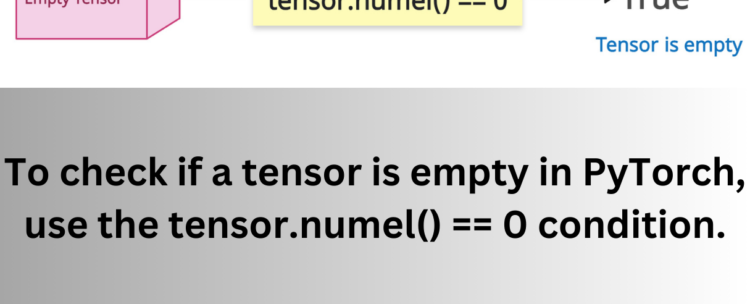 Checking for an empty tensor in PyTorch