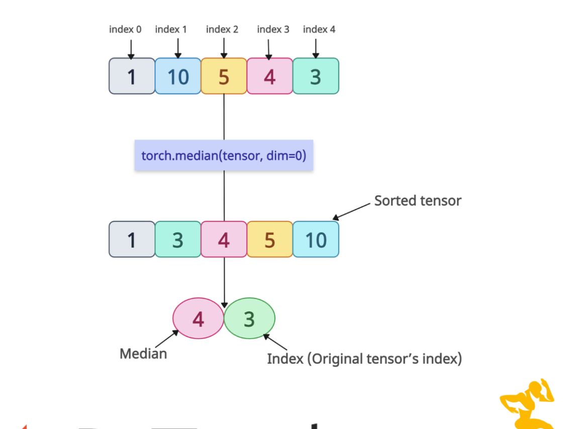 torch.median() Method in PyTorch